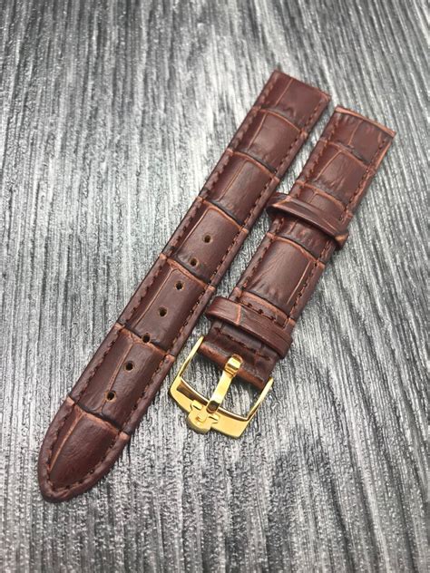 omega leather bracelet men's|genuine omega watch strap 18mm.